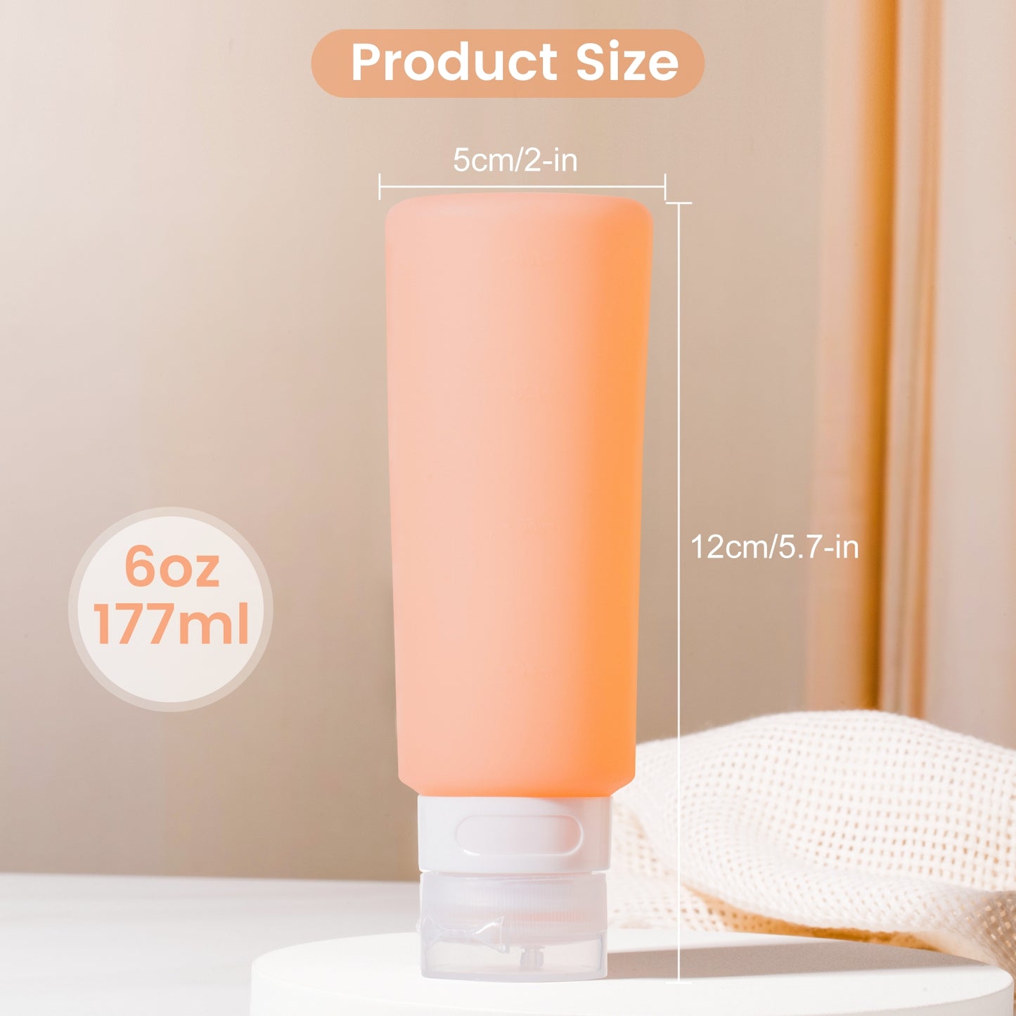 Micebay 6 oz Silicone Condiment Squeeze Bottles, Leakproof Mini Sauce Containers with Reusable Bag, 4-Pack for Meal Prep and Bento Boxes, Candies