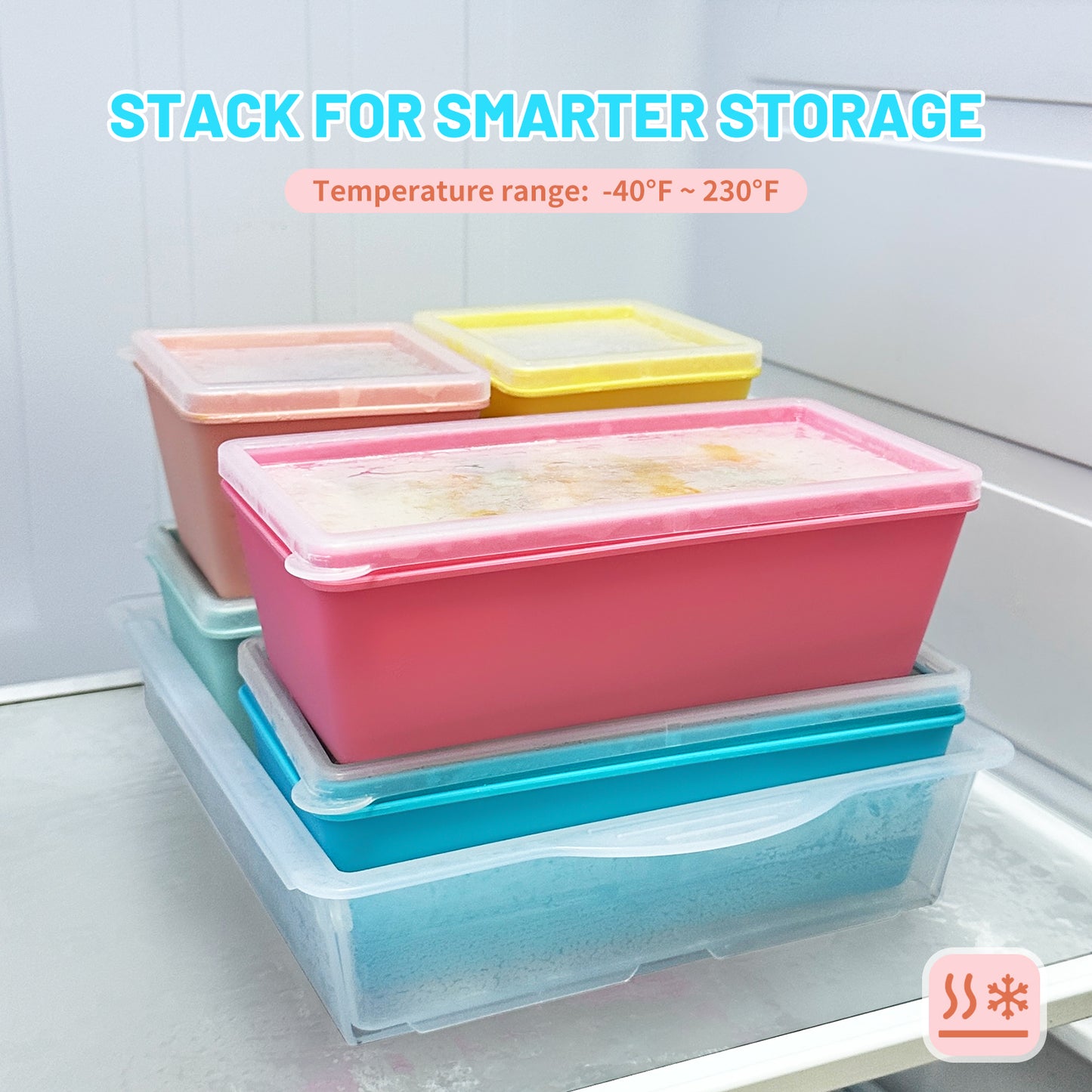 Micebay BPA-Free Silicone Freezer Molds with Base, Individual 6-Pack 1-Cup & 2-Cup Portion Soup Cubes Freezer Tray with Lid for Food Storage, Dishwasher Safe, Silicone Freezer Containers for Meal Prep