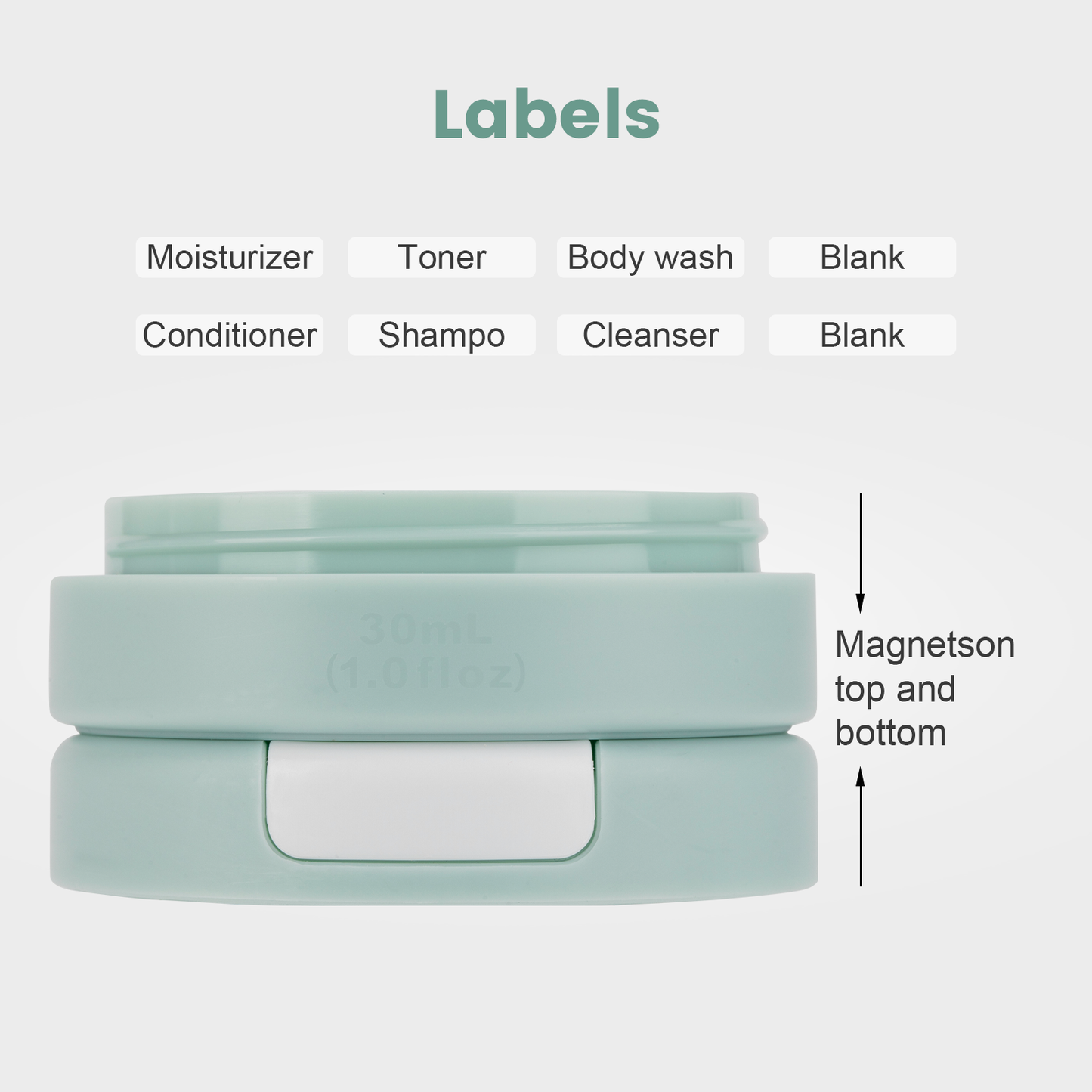 Micebay Travel Containers for Toiletries, Silicone Cream Jars TSA Approved Travel Size Containers with Clear Bag, Leak-proof Travel Accessories with Lid for Cosmetic Face Body Hand Cream (4 Pack)