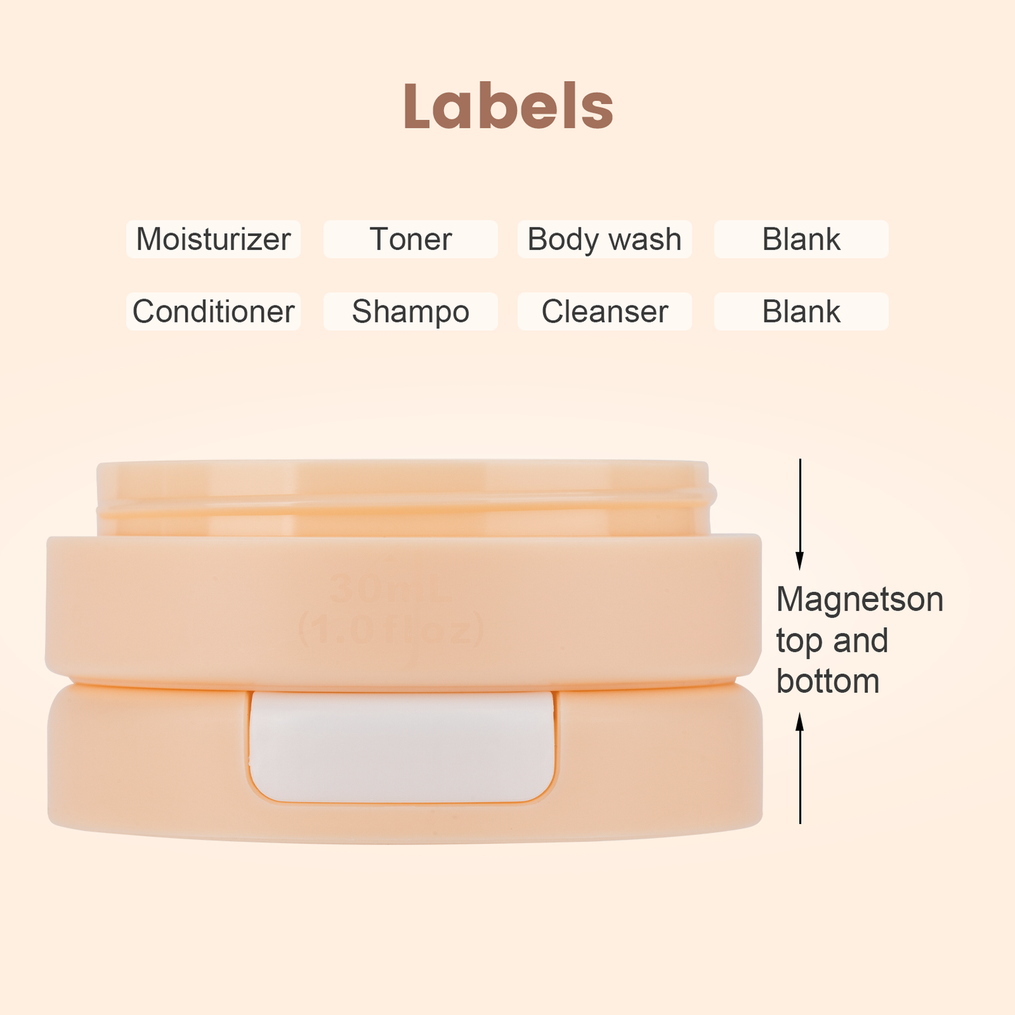 Micebay Travel Containers for Toiletries, Silicone Cream Jars TSA Approved Travel Size Containers with Clear Bag, Leak-proof Travel Accessories with Lid for Cosmetic Face Body Hand Cream (4 Pack)