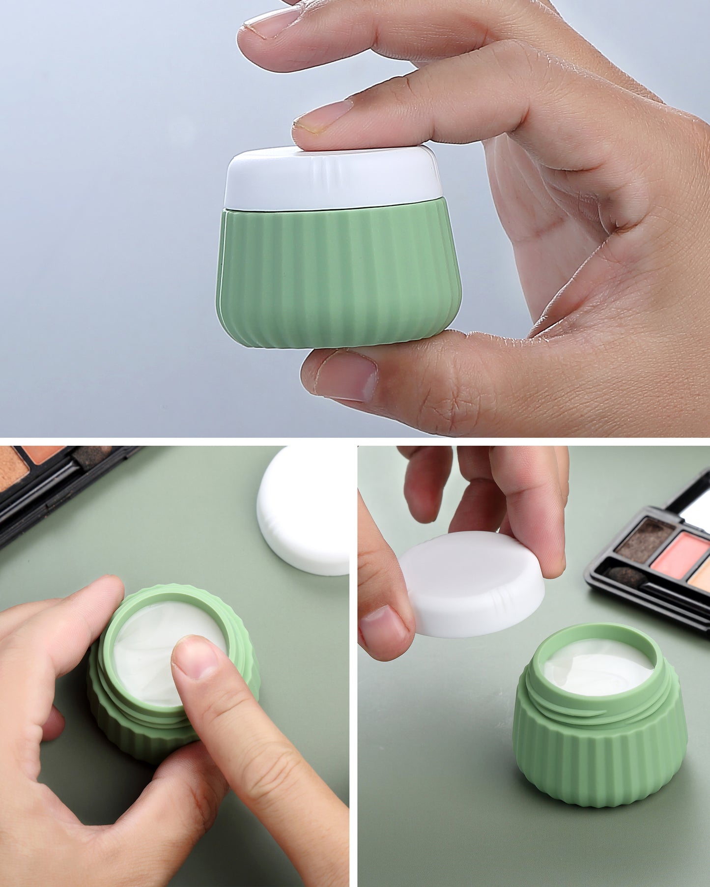 Micebay Travel Bottles for Toiletries 8 Pack, Tsa Approved Travel Size Toiletries 3 oz, Travel Containers for Toiletries, with Clear Bag, Leak Proof Silicone Squeezable Travel Essentials Creams Jars