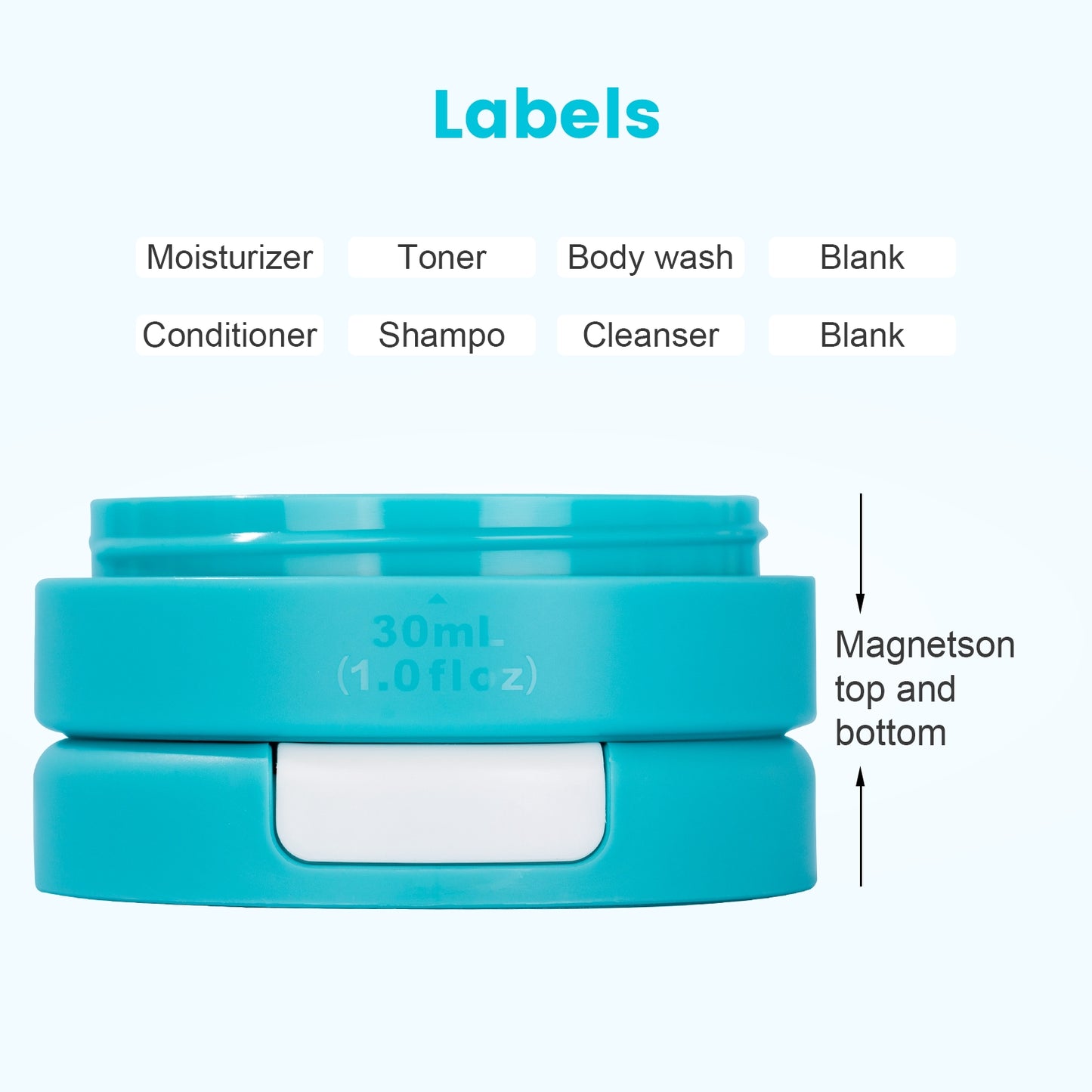Micebay Travel Containers for Toiletries, Silicone Cream Jars TSA Approved Travel Size Containers with Clear Bag, Leak-proof Travel Accessories with Lid for Cosmetic Face Body Hand Cream (4 Pack)