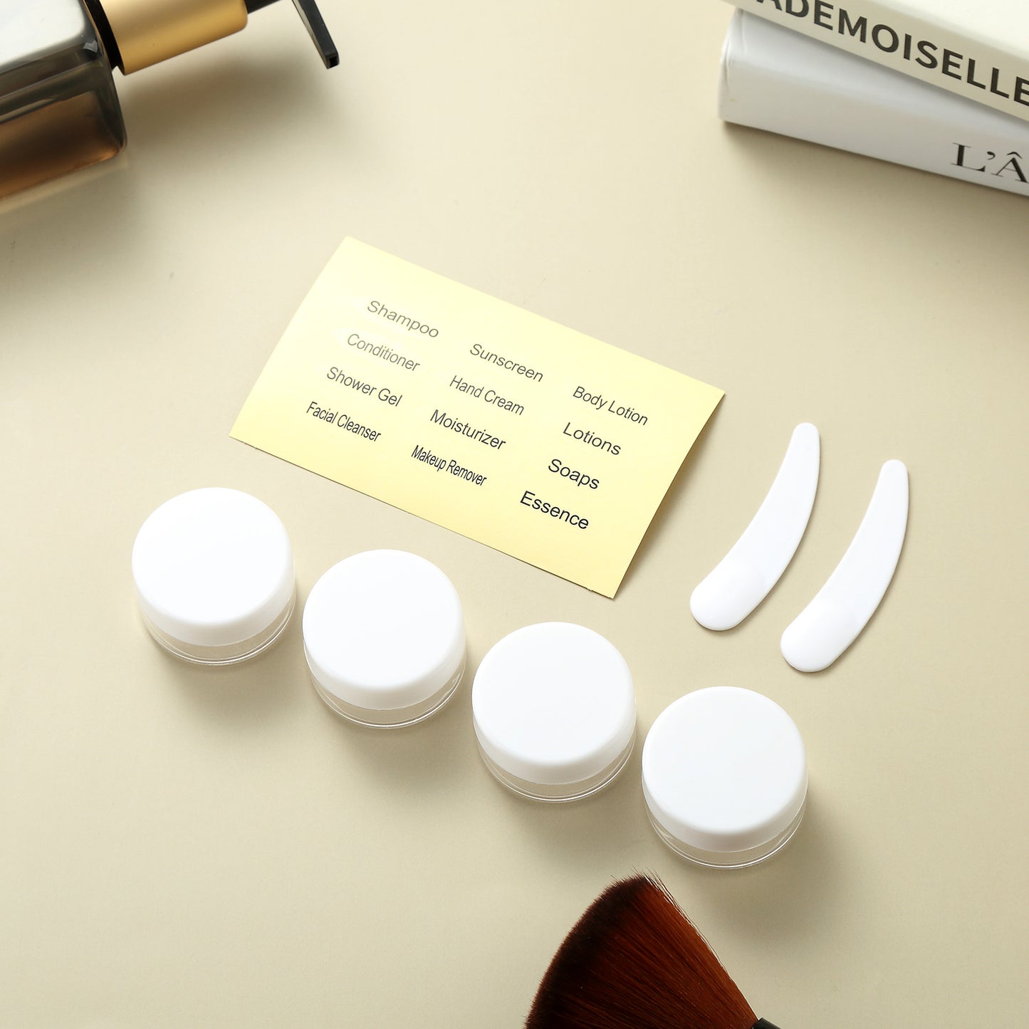 Micebay Silicone Travel Bottles, Leak Proof Toiletry Containers for Shampoo, Conditioner & Lotion, Cream