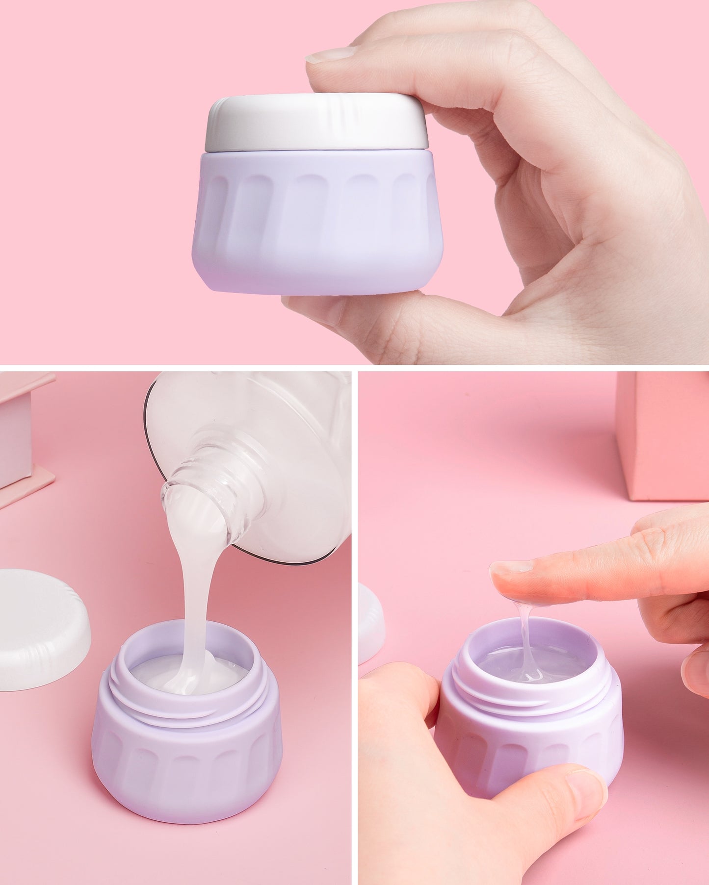 Micebay Travel Bottles for Toiletries 8 Pack, Travel Size Toiletries, Tsa Approved Travel Size Containers 3oz, with Travel Essentials Clear Bag, Leak Proof Silicone Squeezable Creams Jars