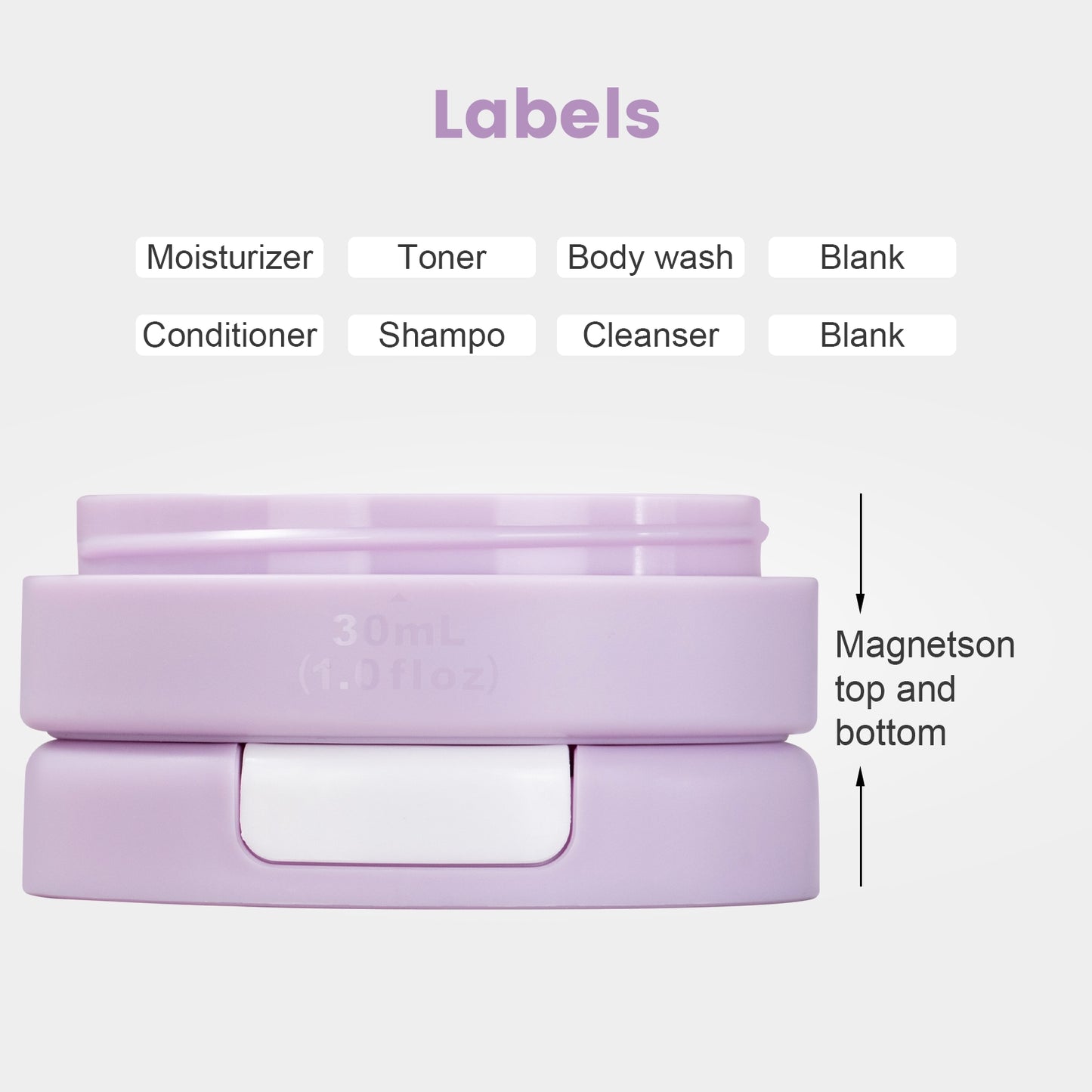 Micebay Travel Containers for Toiletries, Silicone Cream Jars TSA Approved Travel Size Containers with Clear Bag, Leak-proof Travel Accessories with Lid for Cosmetic Face Body Hand Cream (4 Pack)