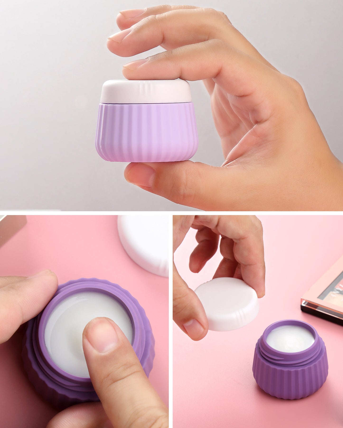 Micebay Travel Bottles - 8 Pack, TSA Approved 3 oz Travel Containers for Toiletries, Clear Bag, Leak Proof Silicone Squeezable Essentials Jars