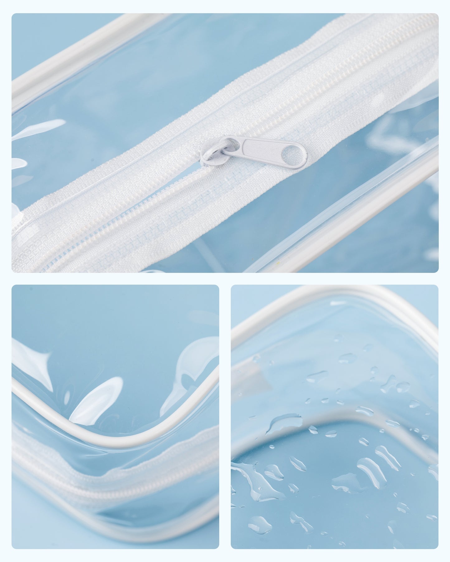 Micebay Travel Containers for Toiletries 4 Pack, TSA Approved Travel Size Toiletries, Travel Size Containers, With Clear Bag Leak Proof Silicone Jars, Travel Essentials Creams Jars Carrying Small Item