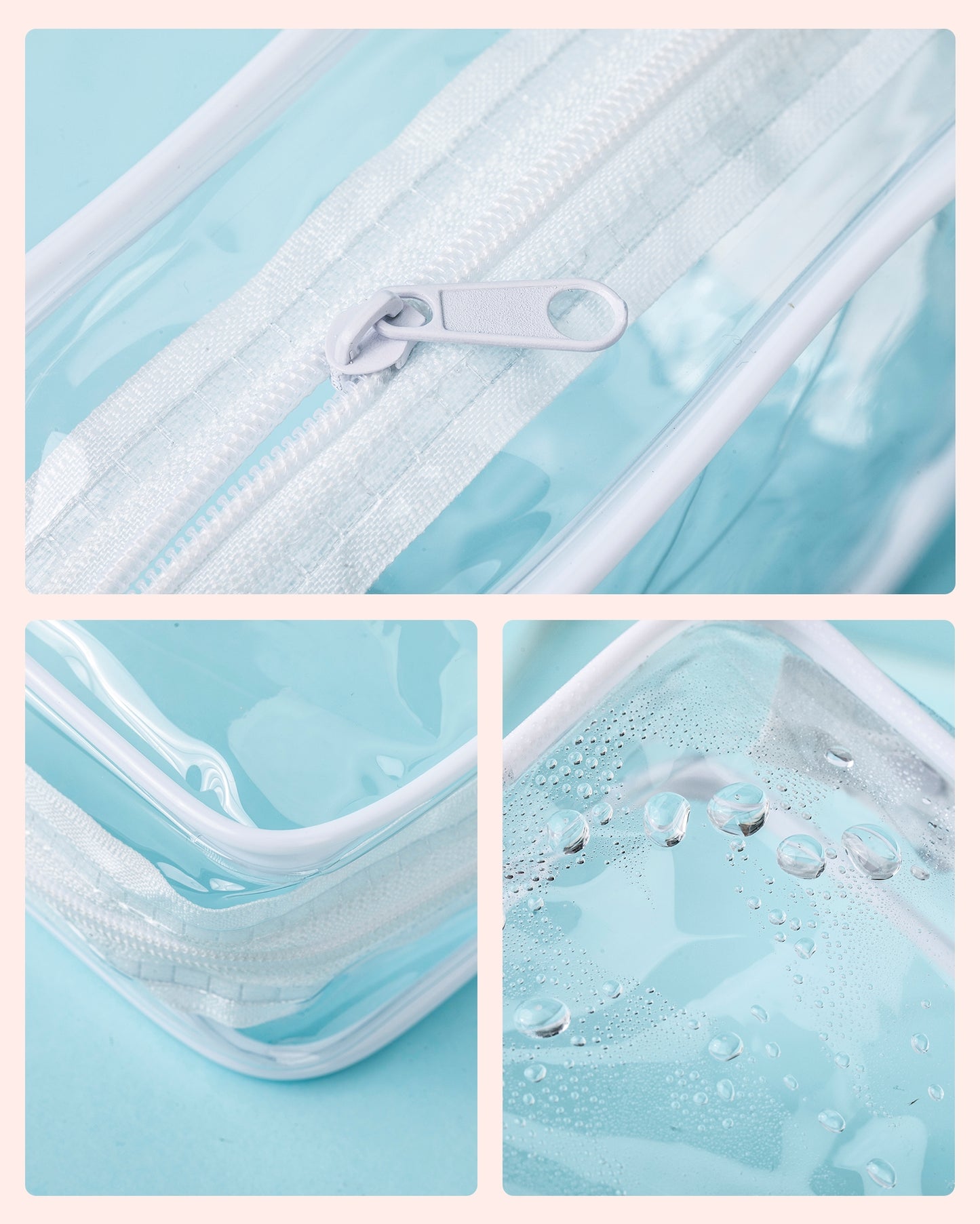 Micebay Travel Containers for Toiletries 4 Pack, TSA Approved Travel Size Toiletries, Portable Size Containers, With Clear Bag Leak Proof Silicone Jars, Essentials Creams Jars Carrying Small Items