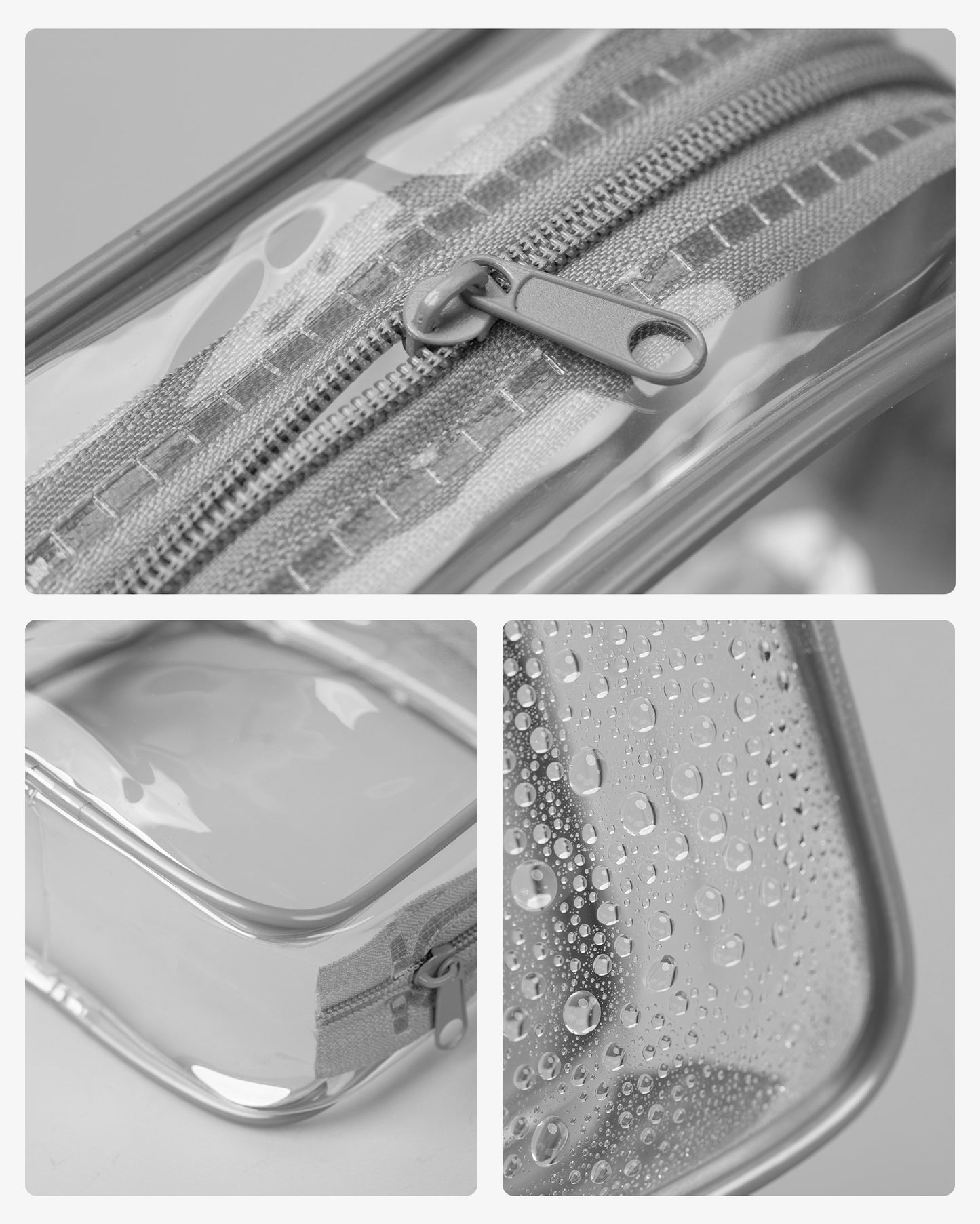 Micebay 1 oz Travel Size Toiletries, Tsa Approved Travel Containers for Toiletries [Includes 4 Jars with Bag],Gray, 4 Pack