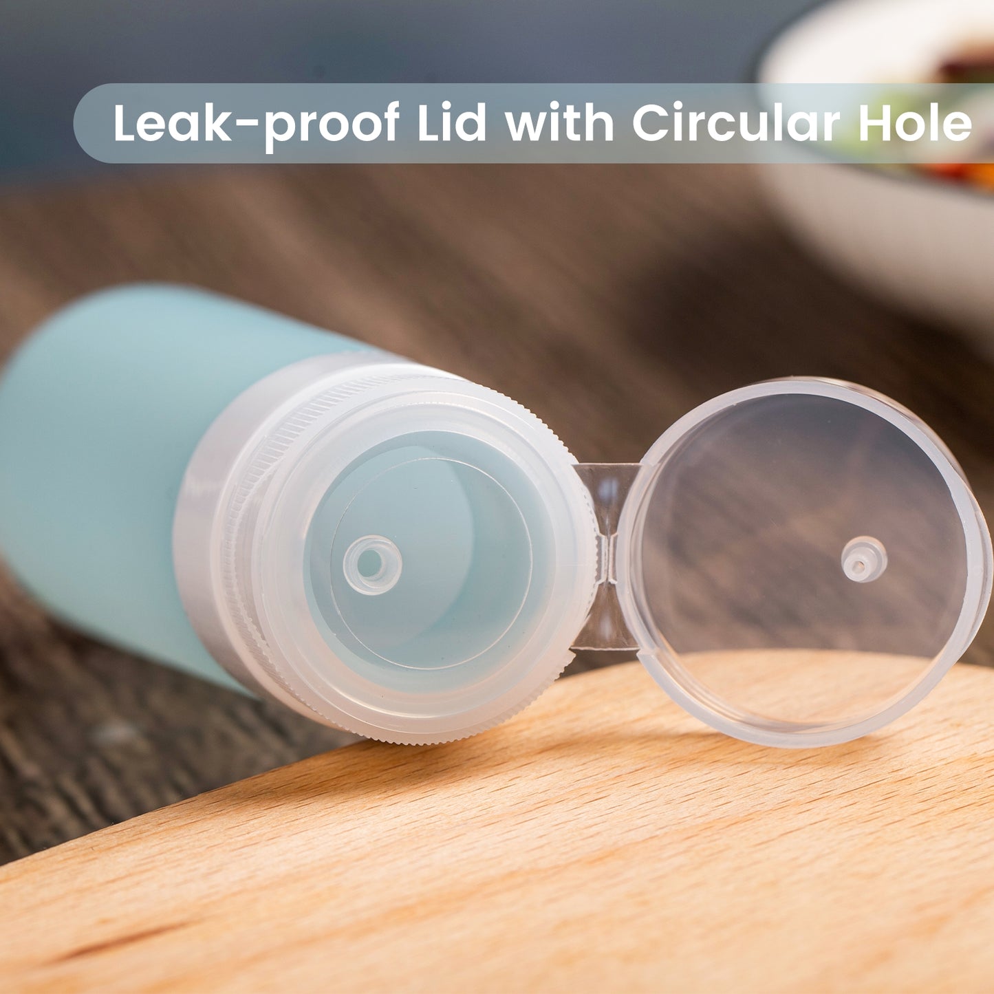 Micebay 3 oz Silicone Condiment Squeeze Bottles, Leakproof Mini Sauce Containers with Reusable Bag, 4-Pack for Meal Prep and Bento Boxes, Grey