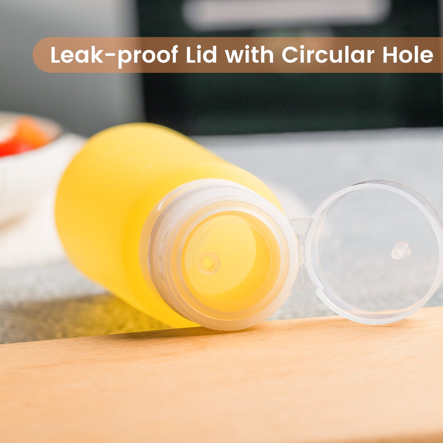 Micebay 6 oz Silicone Condiment Squeeze Bottles, Leakproof Mini Sauce Containers with Reusable Bag, 4-Pack for Meal Prep and Bento Boxes, Candies