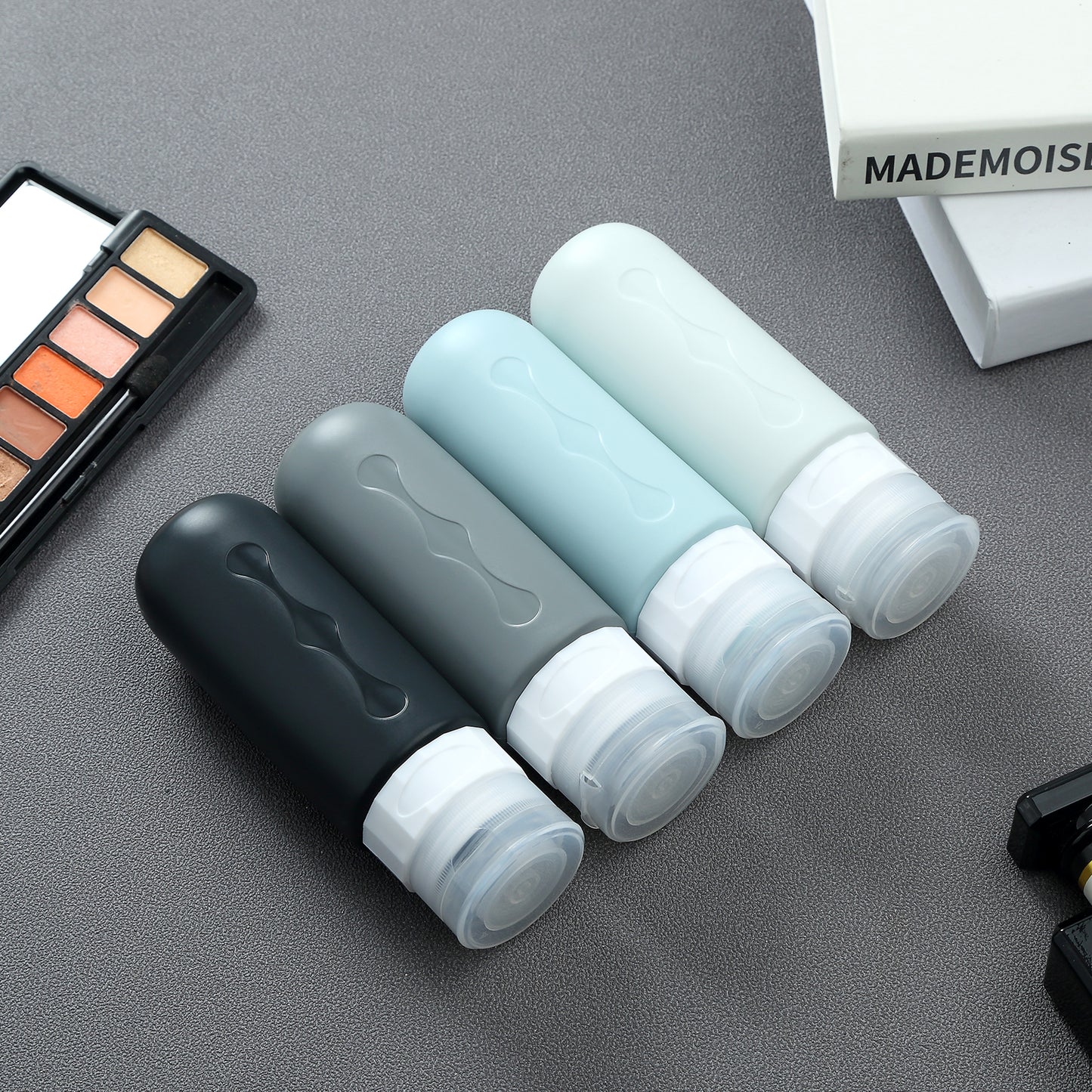 Micebay Travel Bottles for Toiletries, Tsa Approved, Travel Size Containers, BPA Free Leak Proof Tubs Refillable Liquid Accessories for Cometic Shampoo and Lotion Soap