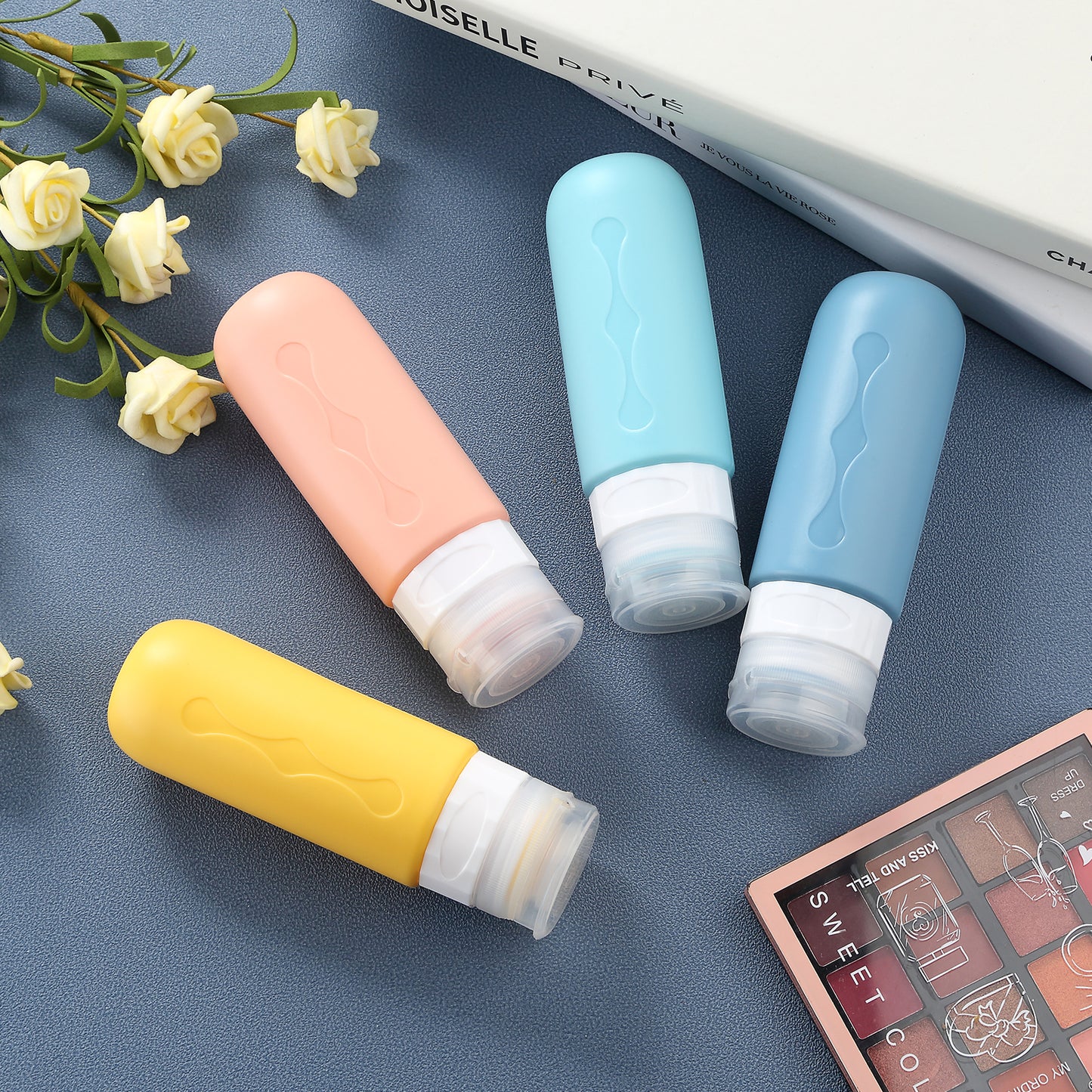 Micebay Travel Bottles for Toiletries, Tsa Approved, Travel Size Containers, BPA Free Leak Proof Tubs Refillable Liquid Accessories for Cometic Shampoo and Lotion Soap
