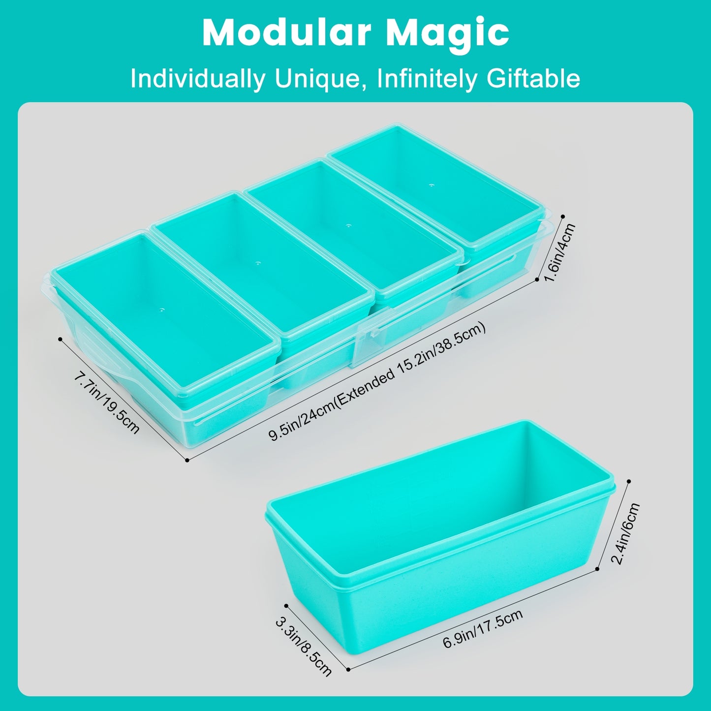 Micebay BPA-Free Silicone Freezer Molds with Retractable Base, Stackable Modular Organized, 2-Cup Portion Control Soup Cubes Freezer Tray with Lids for Meal Prep, Broth, Stews, Leftovers