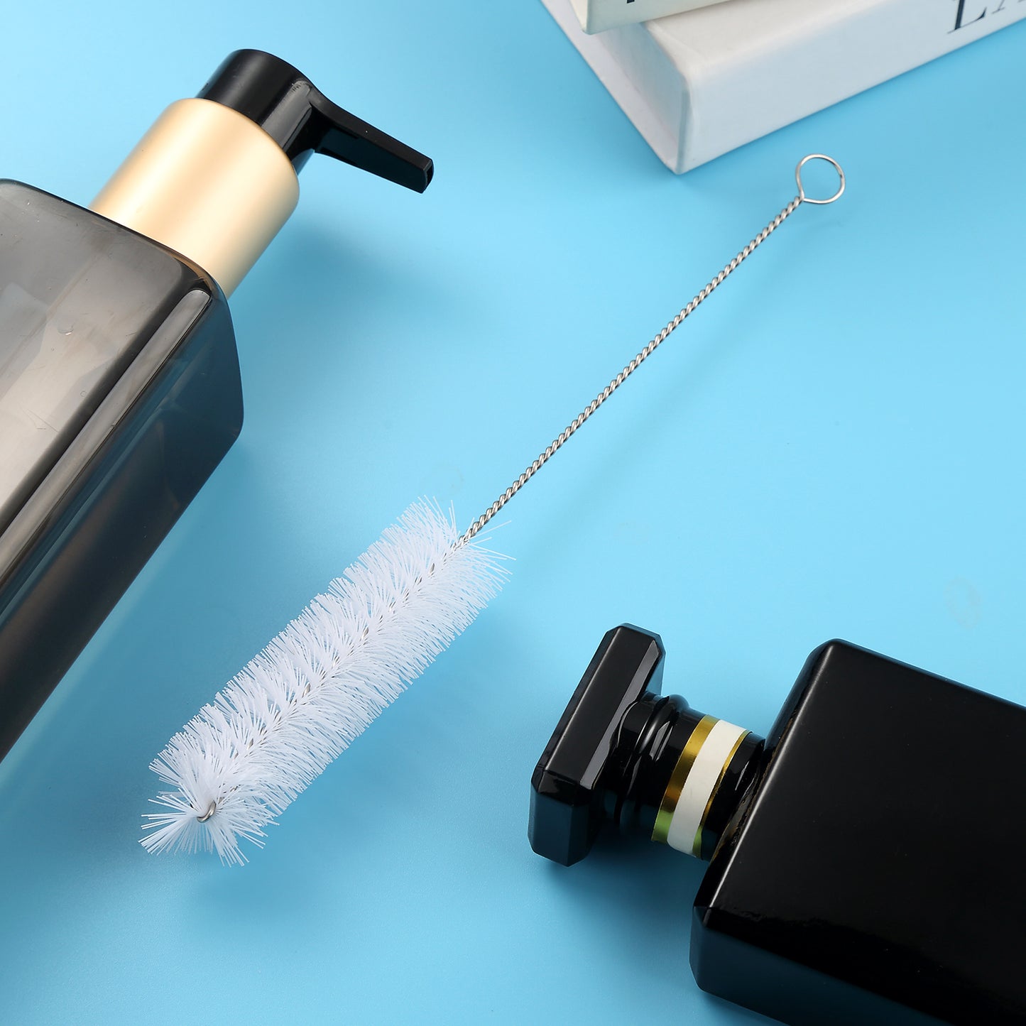 Micebay 6oz Silicone Travel Bottles, Leak Proof Toiletry Containers for Shampoo, Conditioner & Lotion, Blue