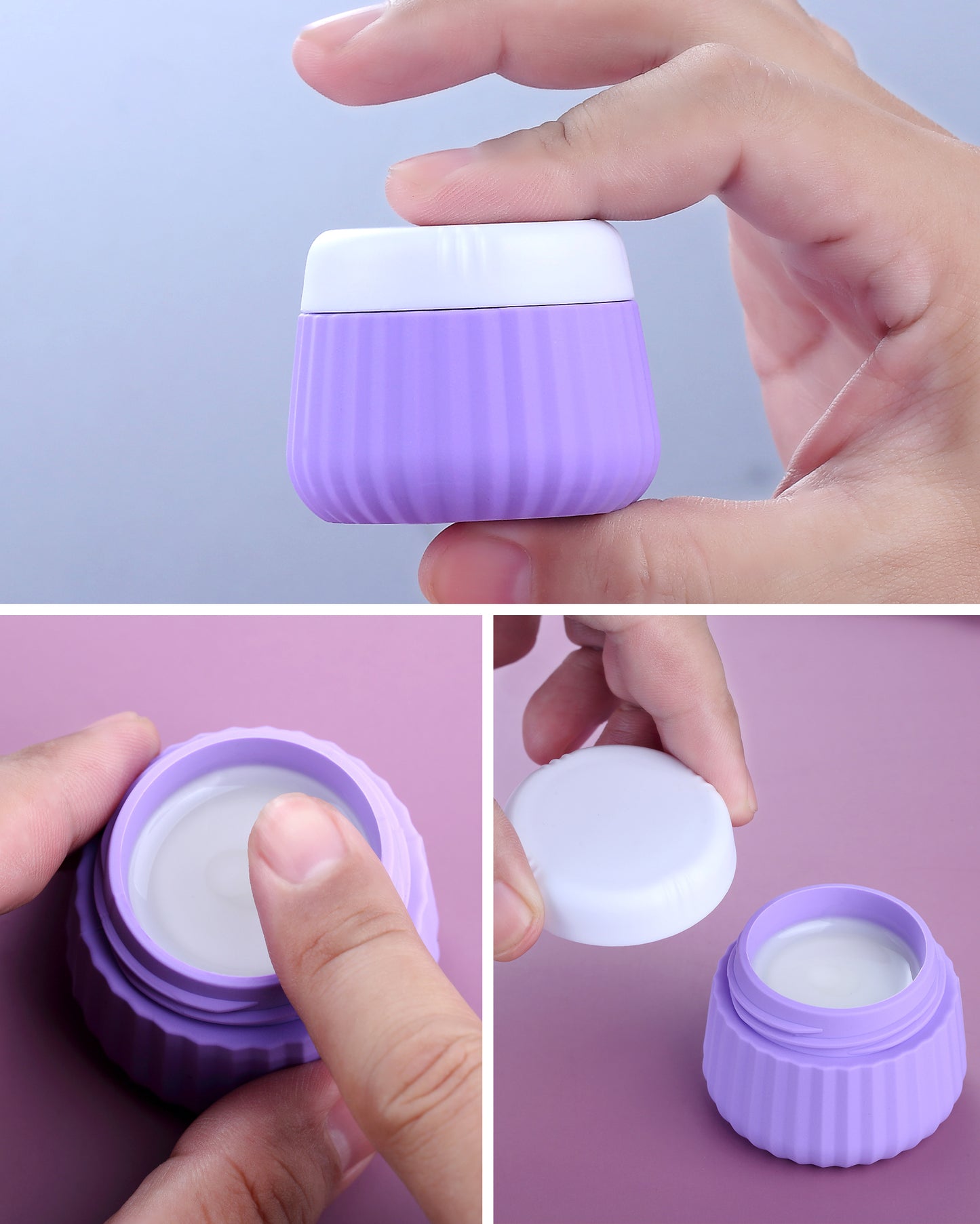 Micebay Travel Bottles - 8 Pack, TSA Approved 3 oz Travel Containers for Toiletries, Clear Bag, Leak Proof Silicone Squeezable Essentials Jars