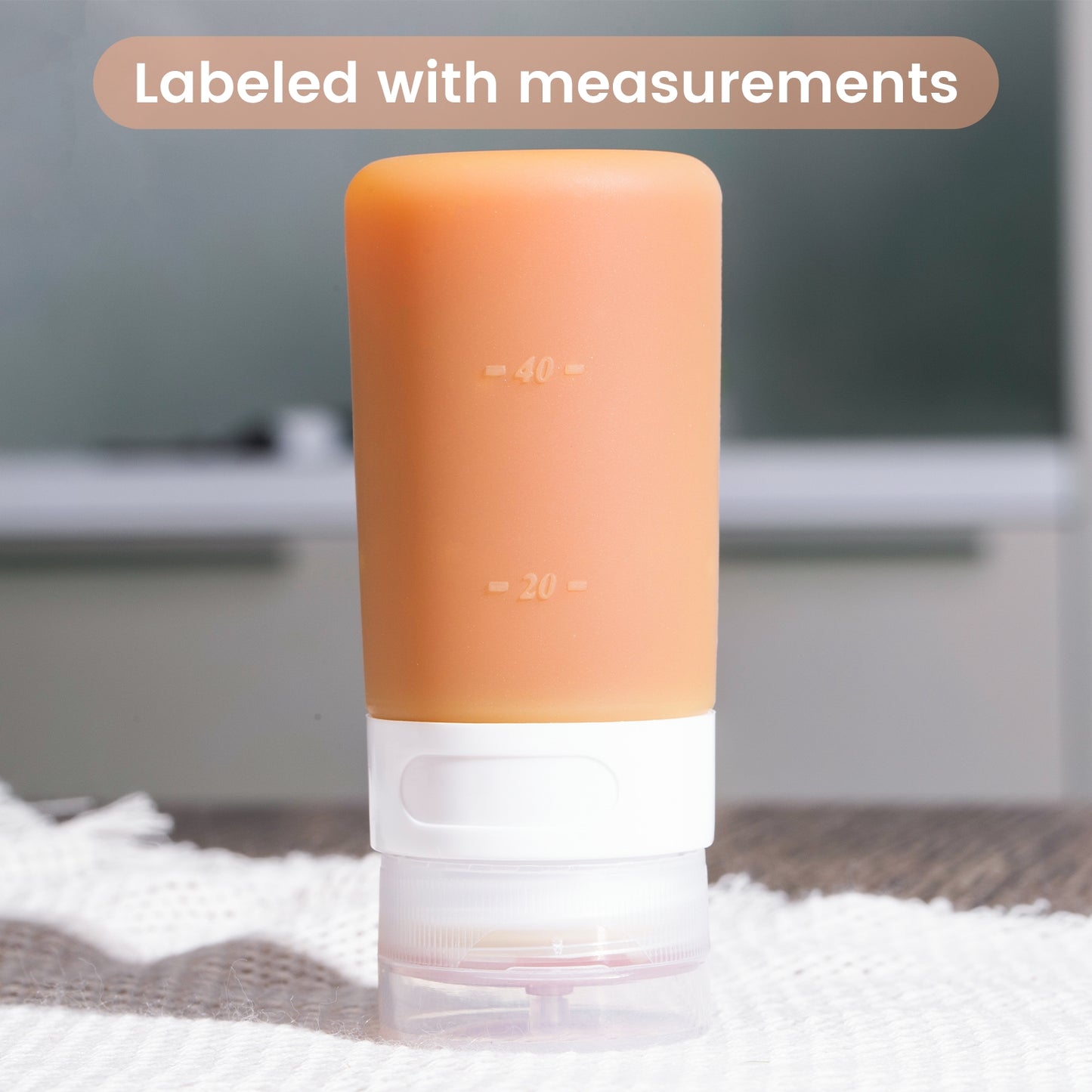 Micebay 2 oz Silicone Condiment Squeeze Bottles, Leakproof Mini Sauce Containers with Reusable Bag, 4-Pack for Meal Prep and Bento Boxes, Candies