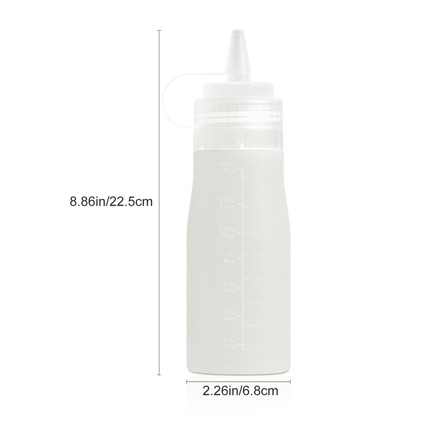 Micebay 16 oz Silicone Condiment Squeeze Bottles, Leak Proof, BPA Free, with Interchangeable Lids, Set of 4 for Oil, Honey, Dressing,Grey