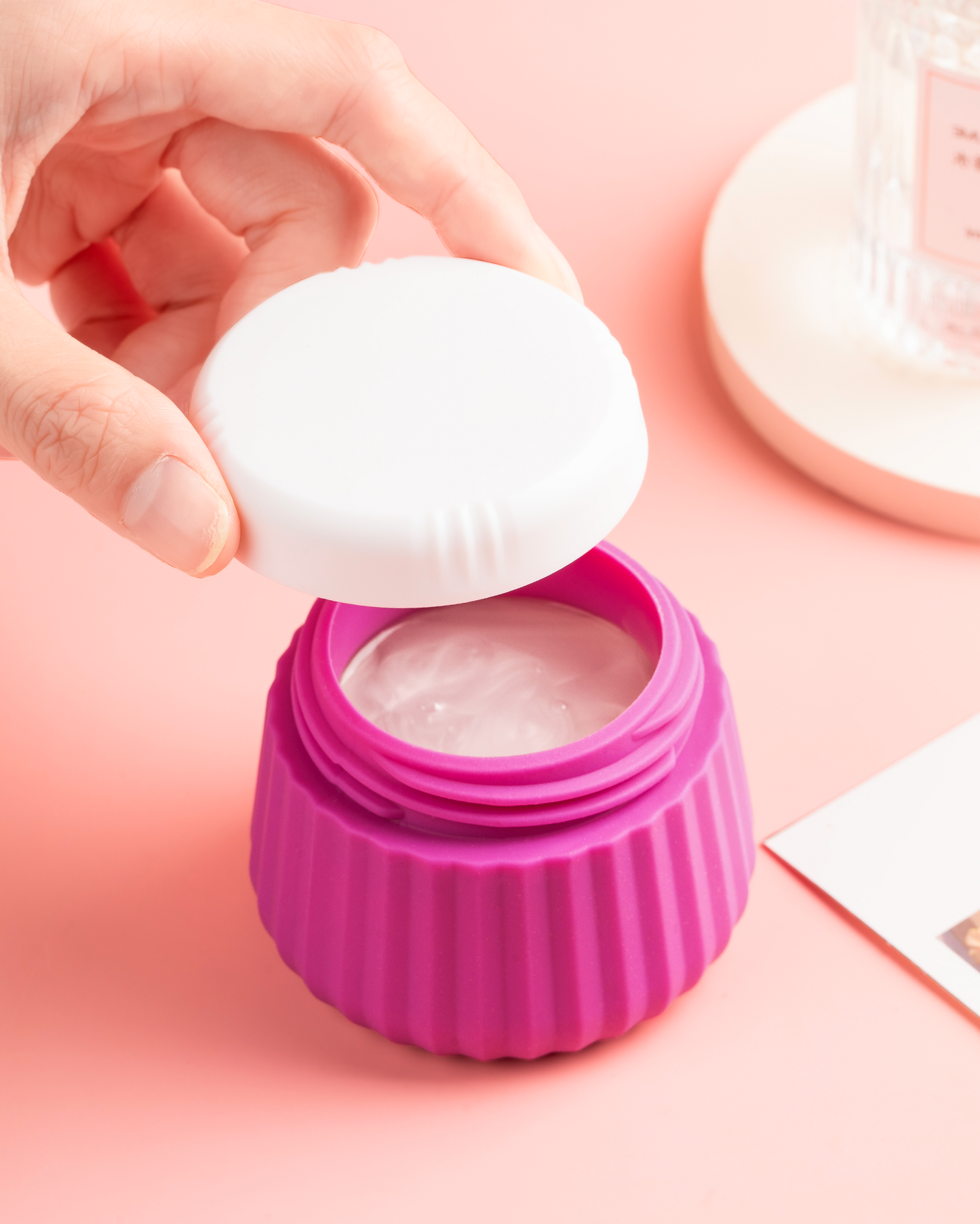 Micebay Travel Containers for Toiletries 4 Pack, TSA Approved Travel Size Toiletries, Travel Size Containers, With Clear Bag Leak Proof Silicone Jars, Travel Essentials Creams Jars Carrying Small Item