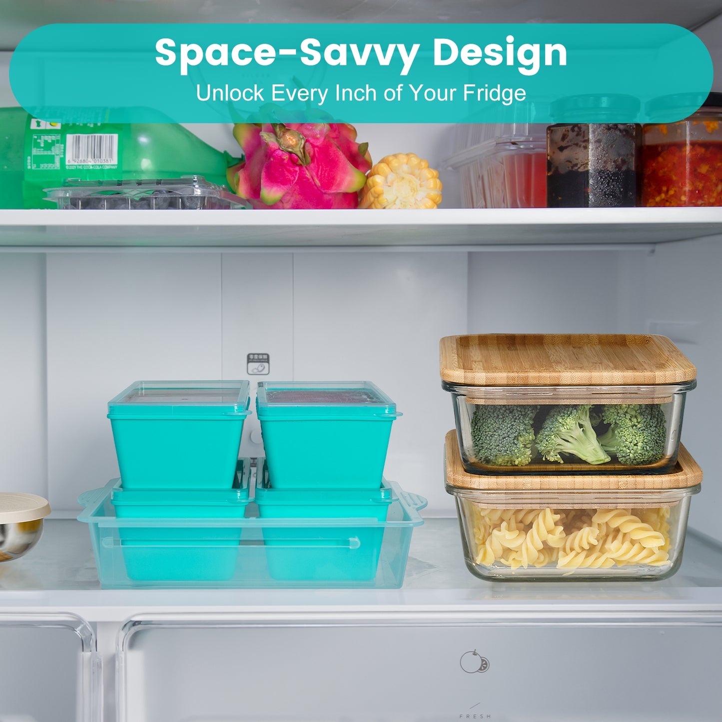Micebay BPA-Free Silicone Freezer Molds with Retractable Base, Stackable Modular Organized, 1-Cup Portion Control Soup Cubes Freezer Tray with Lids for Meal Prep, Broth, Stews, Leftovers
