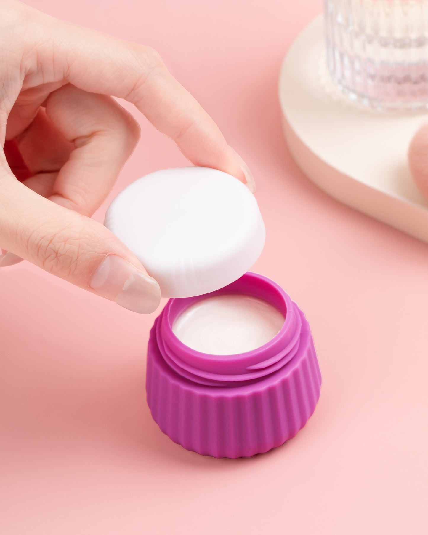 Micebay Travel Containers for Toiletries 4 Pack, TSA Approved Travel Size Toiletries, Portable Size Containers, With Clear Bag Leak Proof Silicone Jars, Essentials Creams Jars Carrying Small Items