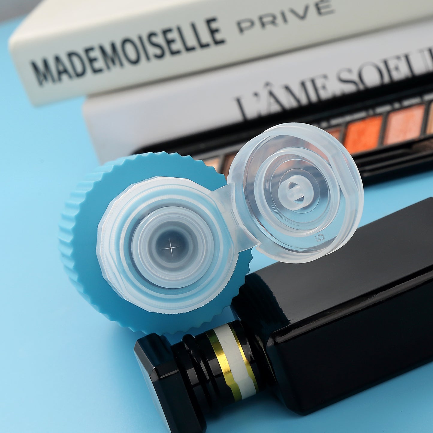 Micebay 6oz Silicone Travel Bottles, Leak Proof Toiletry Containers for Shampoo, Conditioner & Lotion, Blue