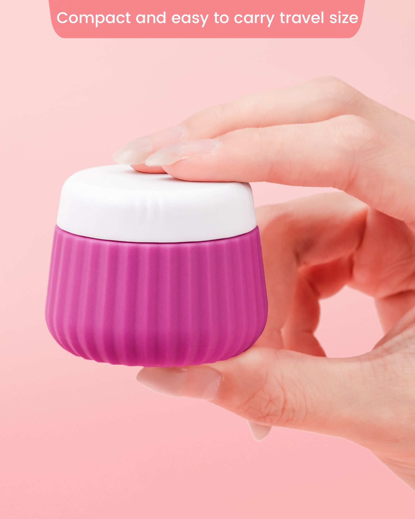 Micebay Travel Containers for Toiletries 4 Pack, TSA Approved Travel Size Toiletries, Portable Size Containers, With Clear Bag Leak Proof Silicone Jars, Essentials Creams Jars Carrying Small Items