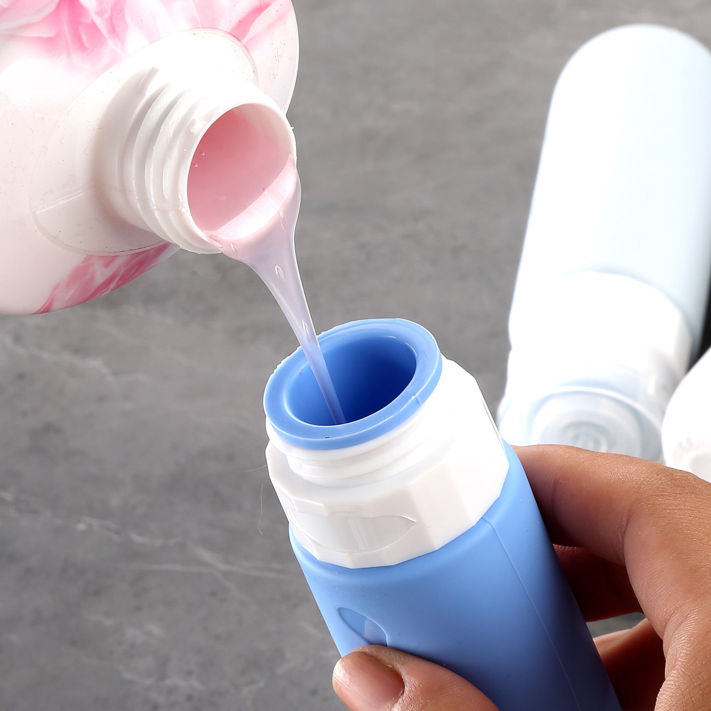 Micebay Travel Bottles for Toiletries Tsa Approved Travel Size Containers BPA Free Leak Proof Travel Tubs Refillable Liquid Travel Accessories for Cometic Shampoo and Lotion Soap, Blue