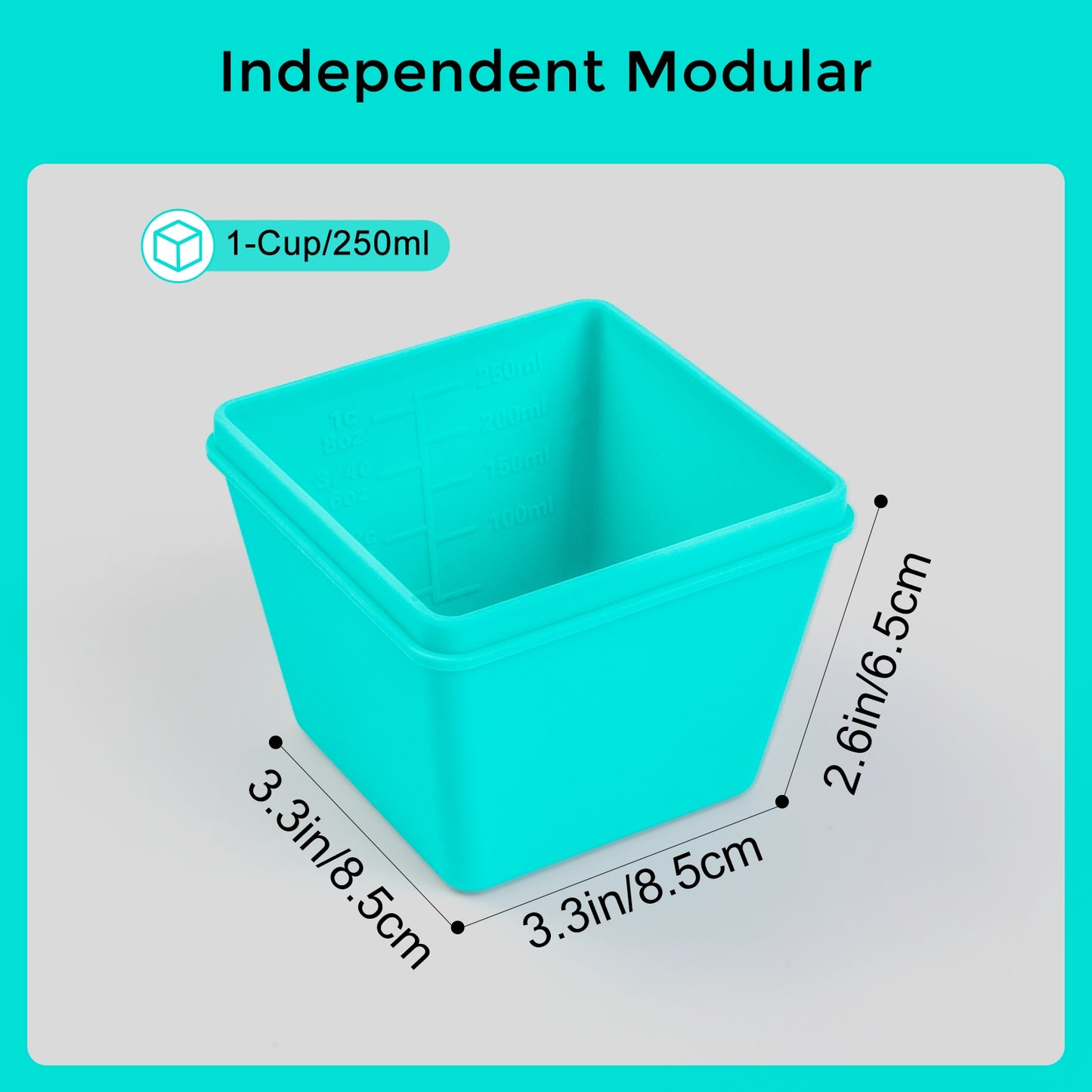 Micebay 1-Cup Silicone Freezer Molds with Lids, Individual 4-Pack Portion Soup Cubes Freezer Trays for Food Storage, Oven & Dishwasher Safe, BPA-Free, Silicone Freezer Containers for Meal Prep