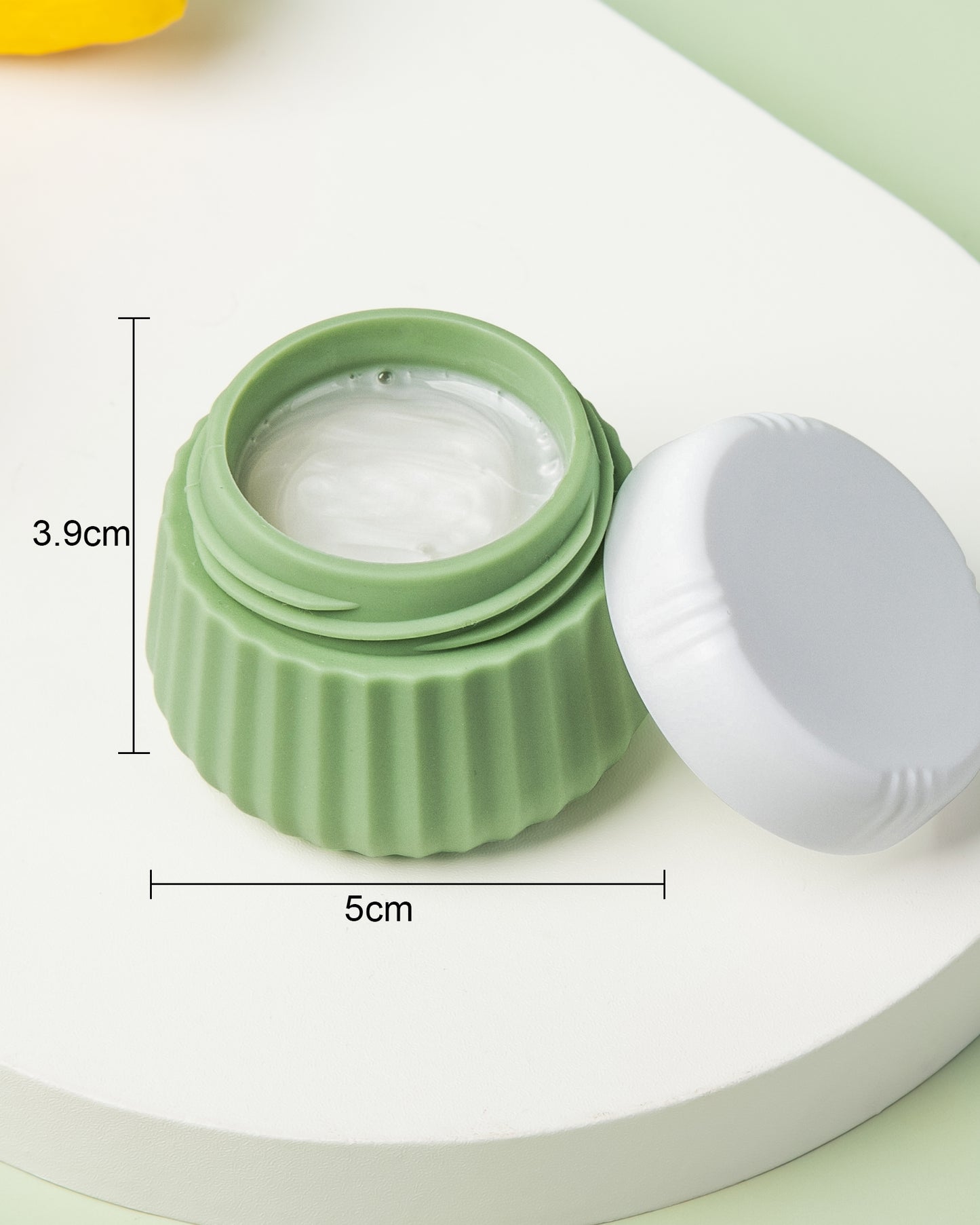 Micebay Travel Containers for Toiletries 4 Pack, TSA Approved Travel Size Toiletries, Portable Size Containers, With Clear Bag Leak Proof Silicone Jars, Essentials Creams Jars Carrying Small Items