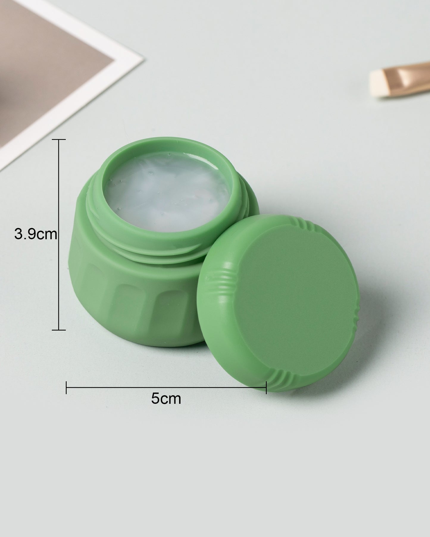Micebay Travel Containers for Toiletries, Tsa Approved Travel Size Toiletries 4 Pack, with Clear Bag, Leak Proof Silicone Jars