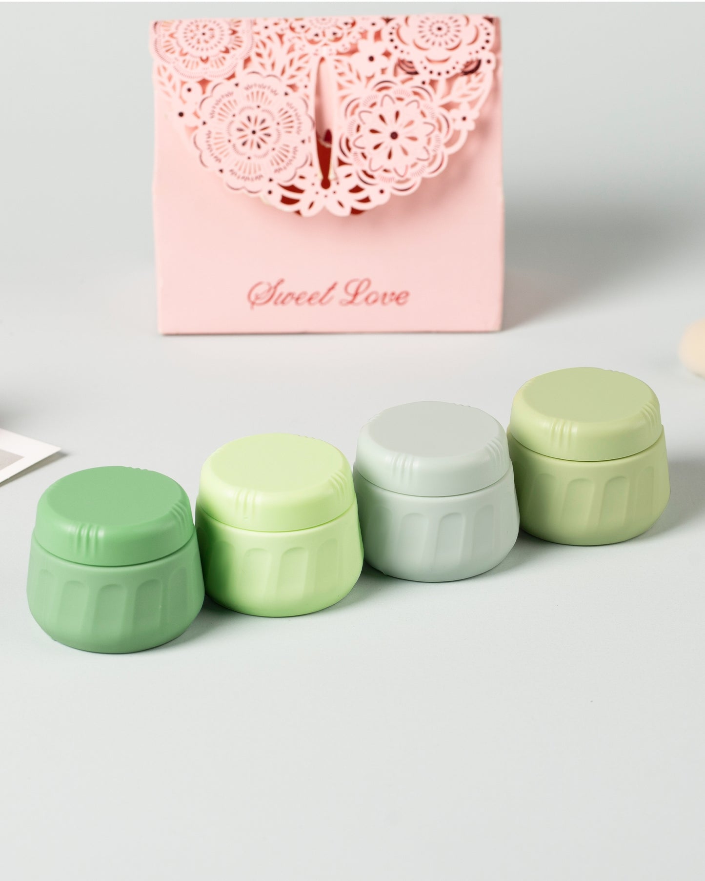 Micebay Travel Containers for Toiletries, Tsa Approved Travel Size Toiletries 4 Pack, with Clear Bag, Leak Proof Silicone Jars
