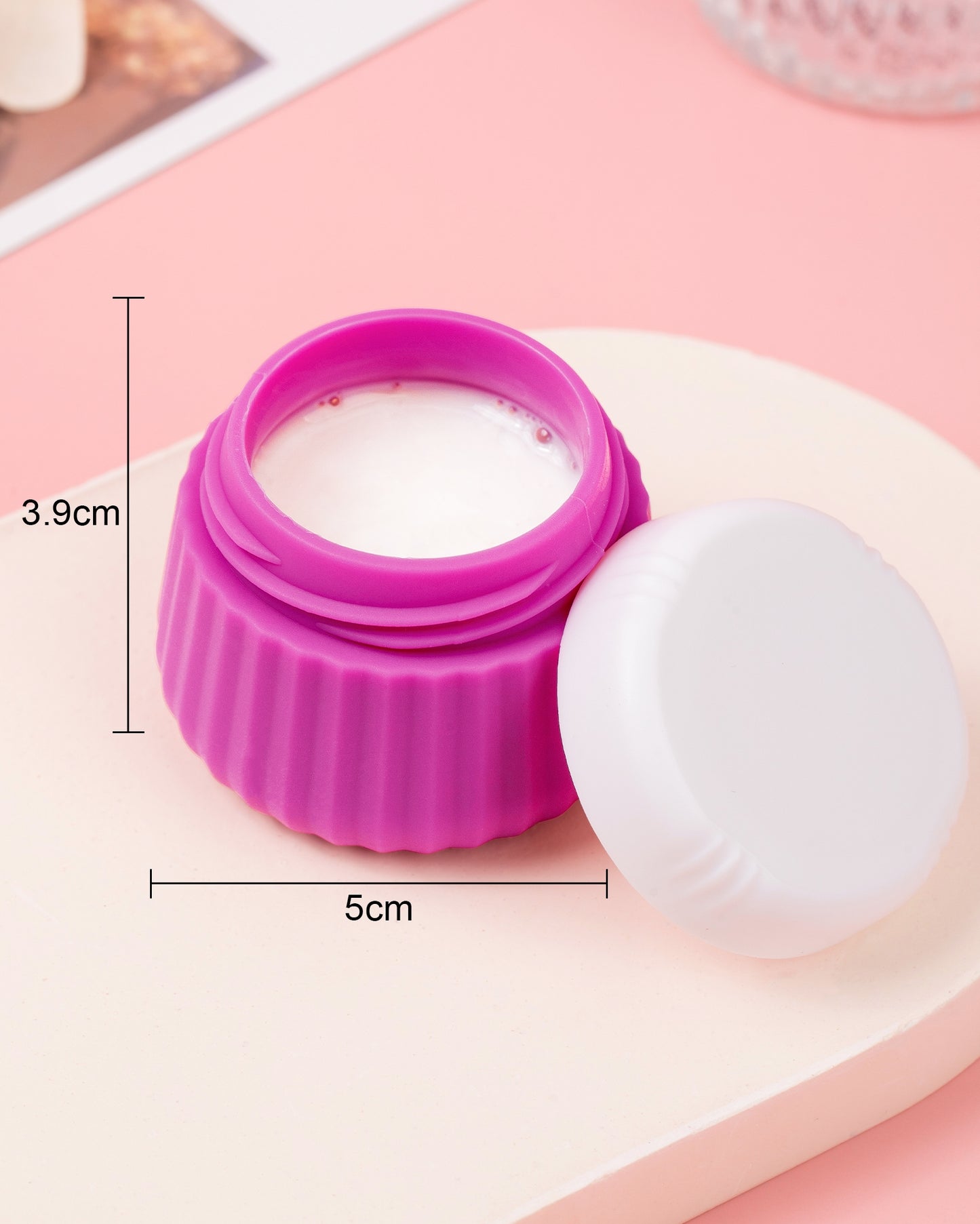 Micebay Travel Containers for Toiletries 4 Pack, TSA Approved Travel Size Toiletries, Portable Size Containers, With Clear Bag Leak Proof Silicone Jars, Essentials Creams Jars Carrying Small Items