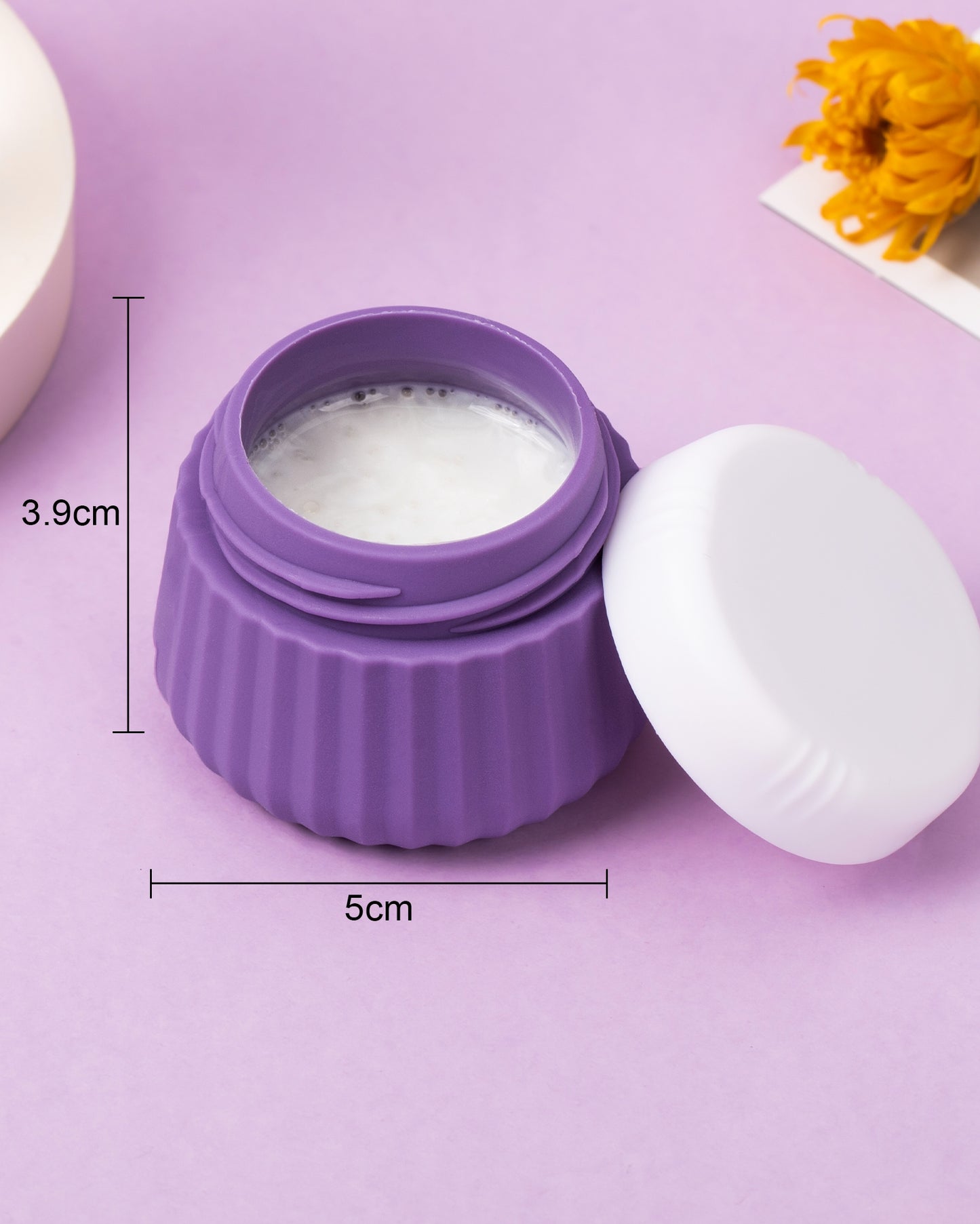 Micebay Travel Containers for Toiletries 4 Pack, TSA Approved Travel Size Toiletries, Portable Size Containers, With Clear Bag Leak Proof Silicone Jars, Essentials Creams Jars Carrying Small Items