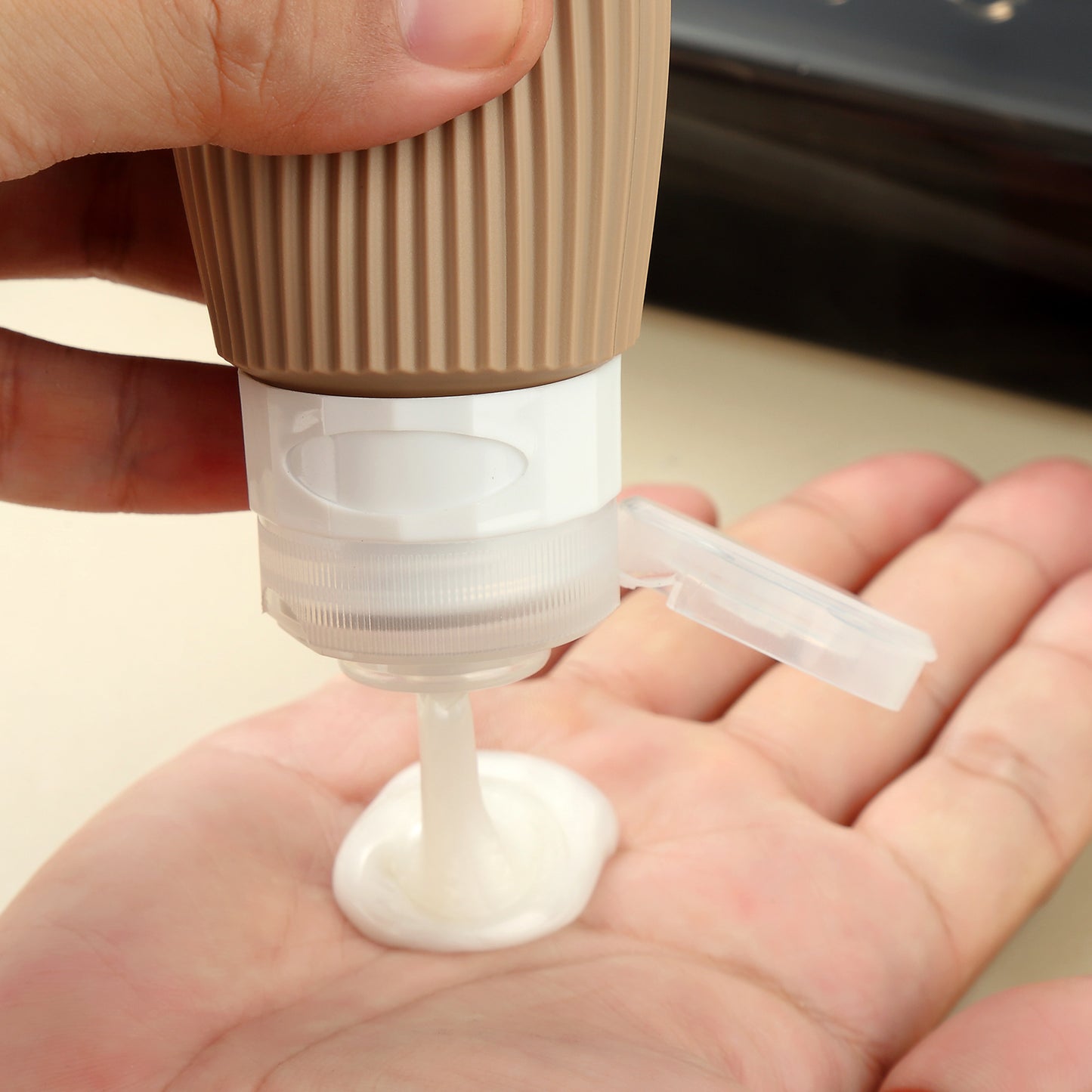 Micebay Silicone Travel Bottles, Leak Proof Toiletry Containers for Shampoo, Conditioner & Lotion, Cream