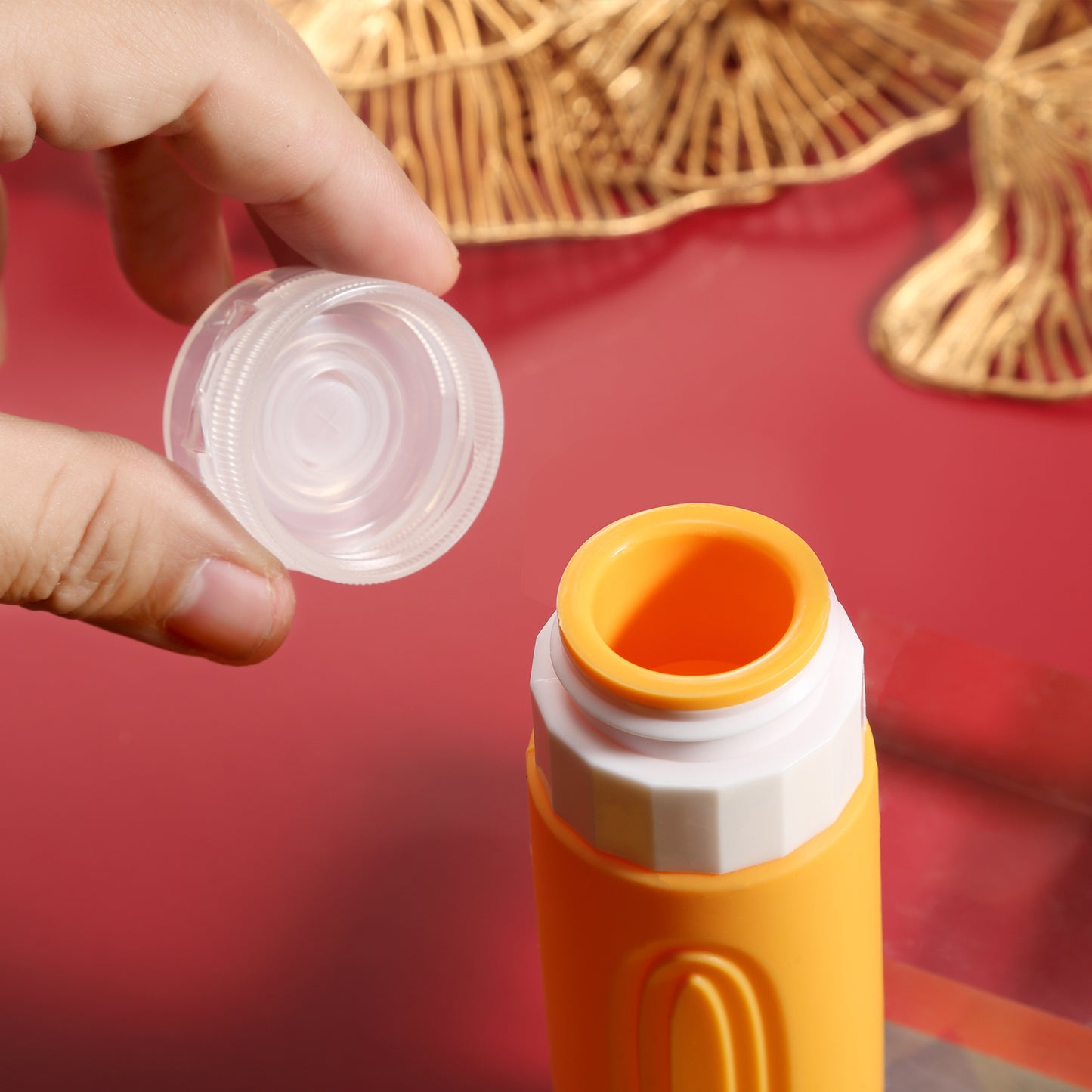 Micebay Leak-Proof 3-oz Silicone Squeezable Travel Bottles for Toiletries, Refillable Travel Size Containers, BPA Free, TSA Approved, Red, 4 Pack