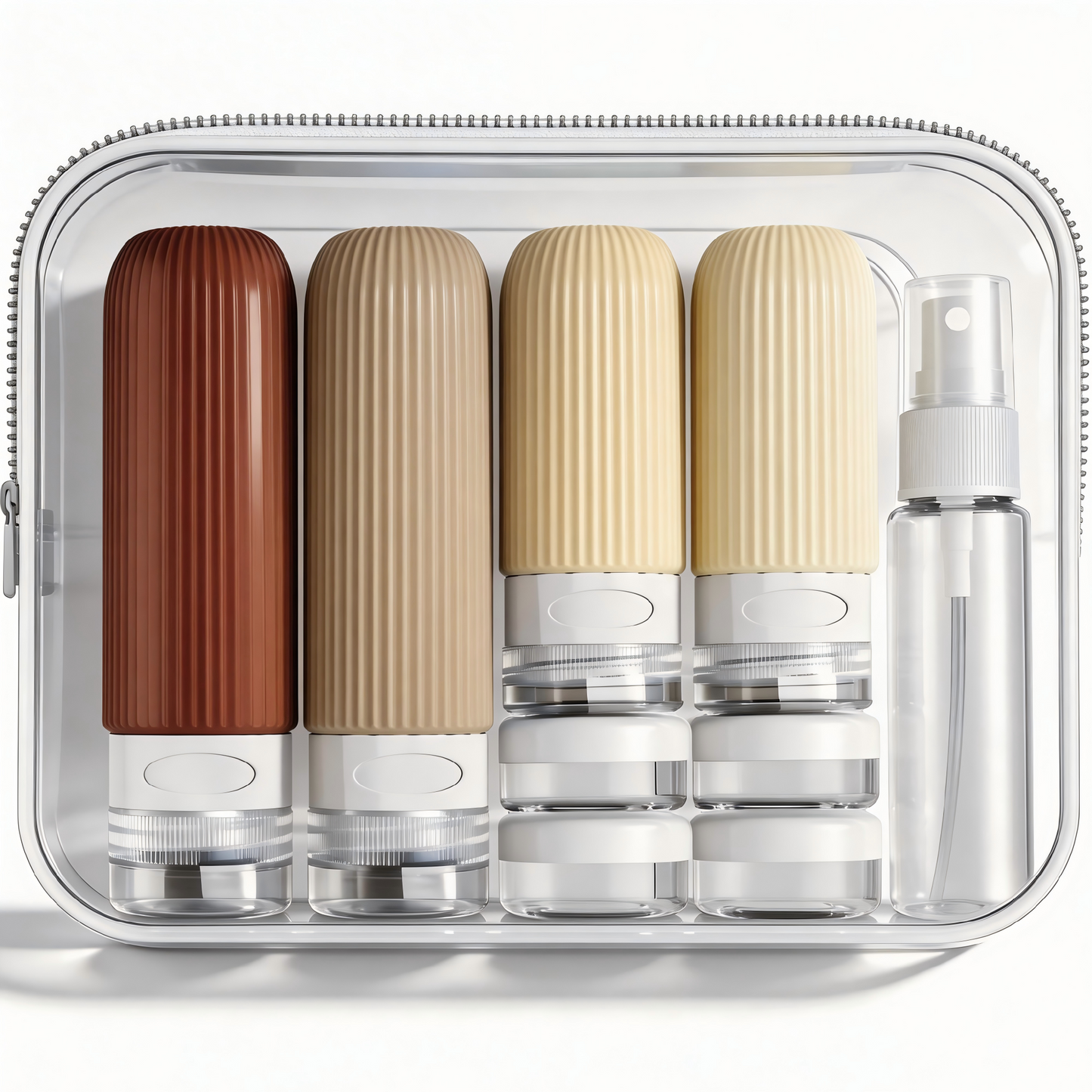 Micebay Silicone Travel Bottles, Leak Proof Toiletry Containers for Shampoo, Conditioner & Lotion, Cream