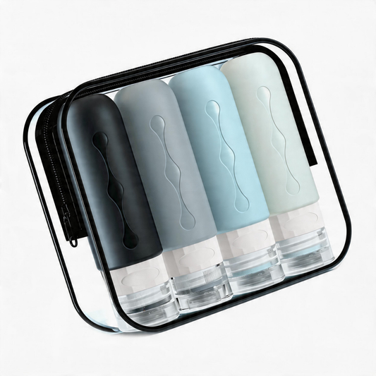 Micebay Travel Bottles for Toiletries, Tsa Approved, Travel Size Containers, BPA Free Leak Proof Tubs Refillable Liquid Accessories for Cometic Shampoo and Lotion Soap
