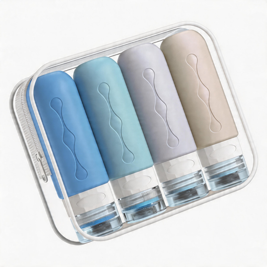 Micebay Travel Bottles for Toiletries Tsa Approved Travel Size Containers BPA Free Leak Proof Travel Tubs Refillable Liquid Travel Accessories for Cometic Shampoo and Lotion Soap, Blue