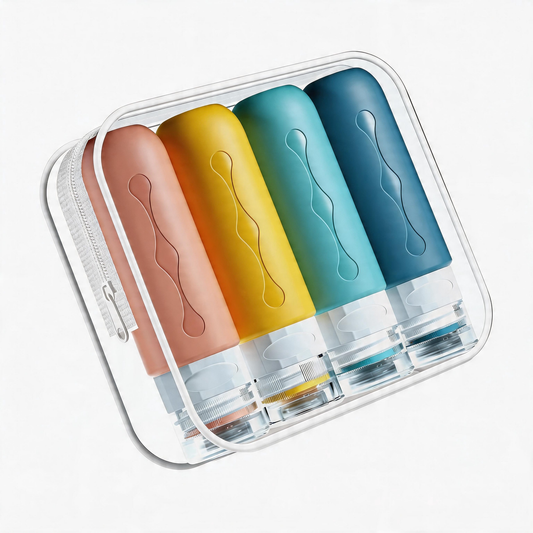 Micebay Travel Bottles for Toiletries, Tsa Approved, Travel Size Containers, BPA Free Leak Proof Tubs Refillable Liquid Accessories for Cometic Shampoo and Lotion Soap
